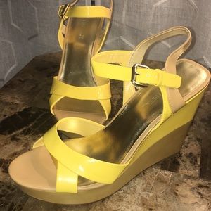 Nine West stacked wedge sandal